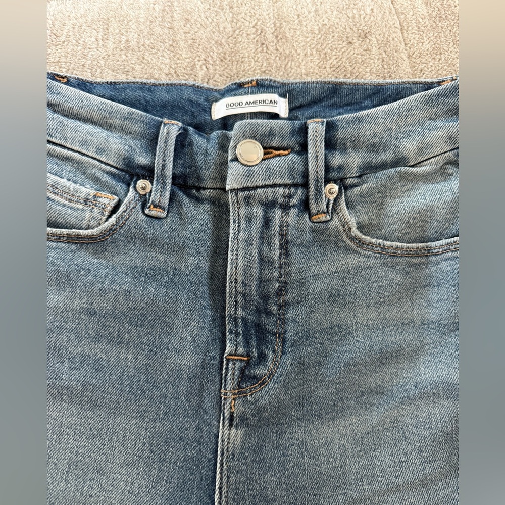 GENTLY WORN - Good American Good Curve Skinny Jeans Size 0/25 - Picture 5 of 7